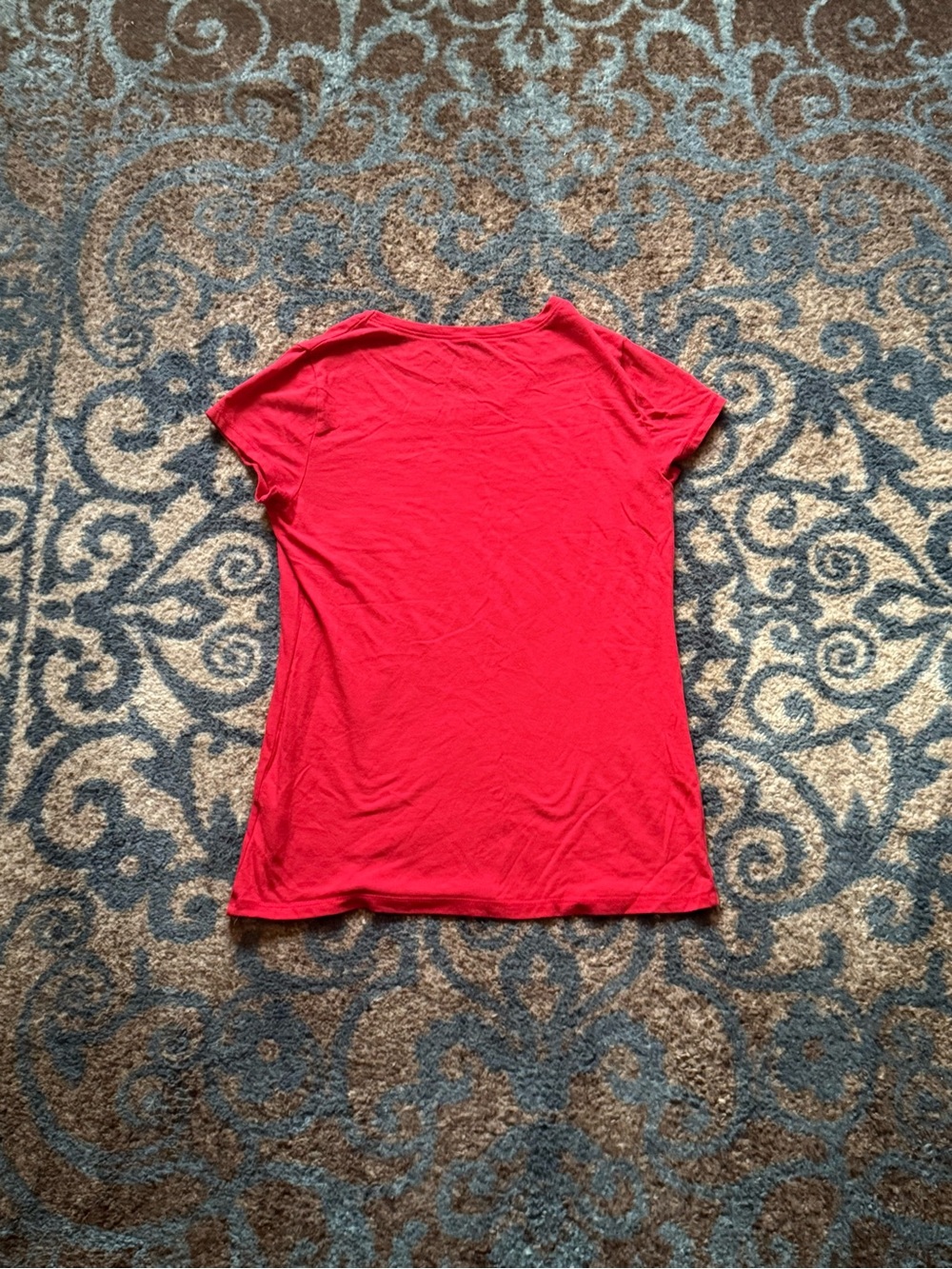 No Boundaries Red Short-Sleeve Scoop Neck Tee - Picture 2 of 2